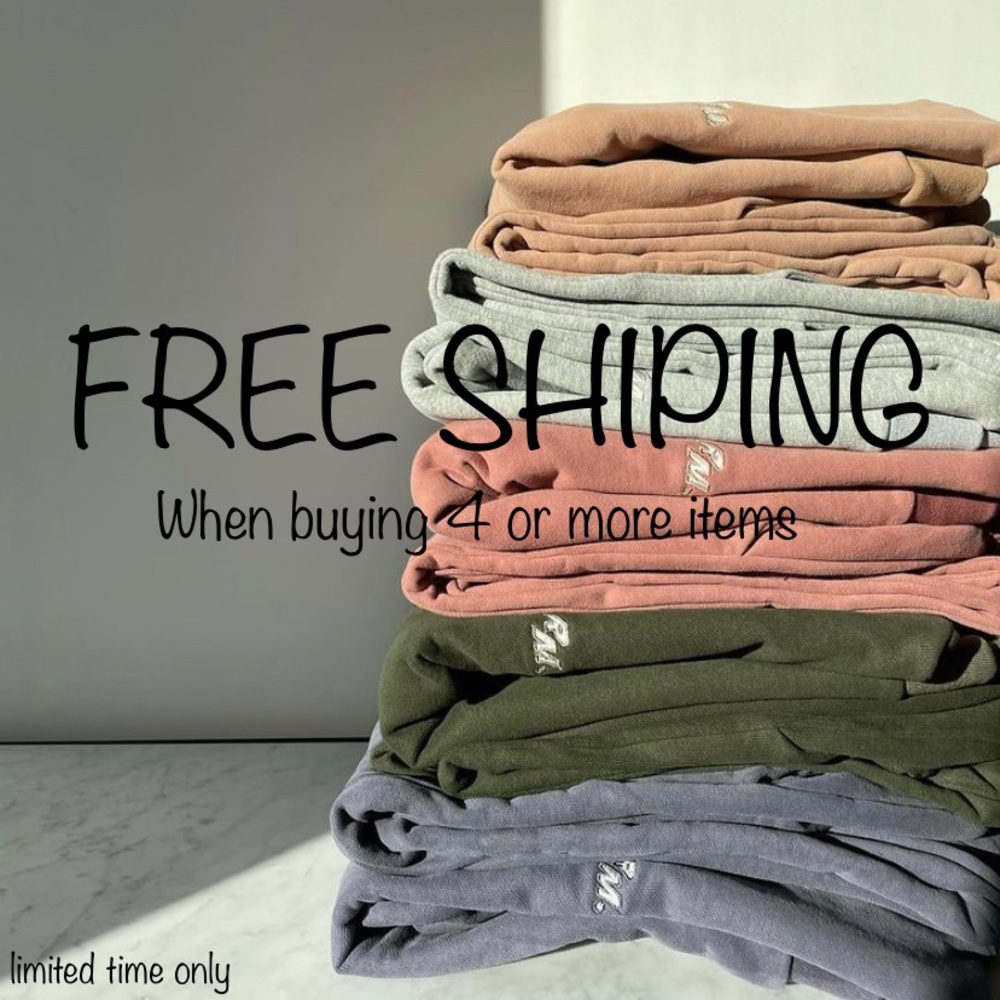 FREE SHIPPING ON ALL ORDERS (4+ items)